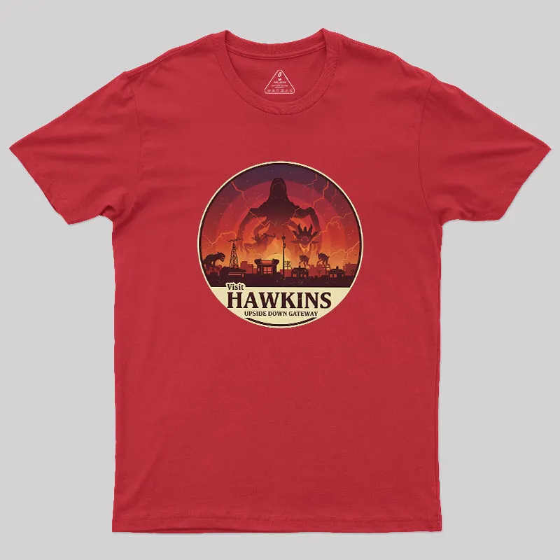Visit Hawkins Geek T-Shirt - Image 5