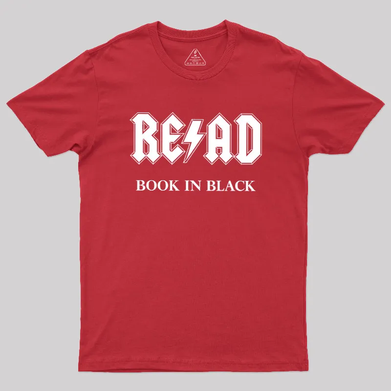 RE/AD - Book In Black Geek T-Shirt - Image 5