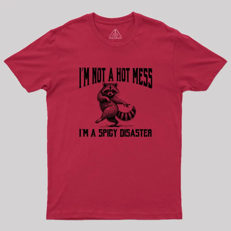 I'm Not A Hot Mess I'm A Spicy Disaster Geek T-Shirt - Image 3