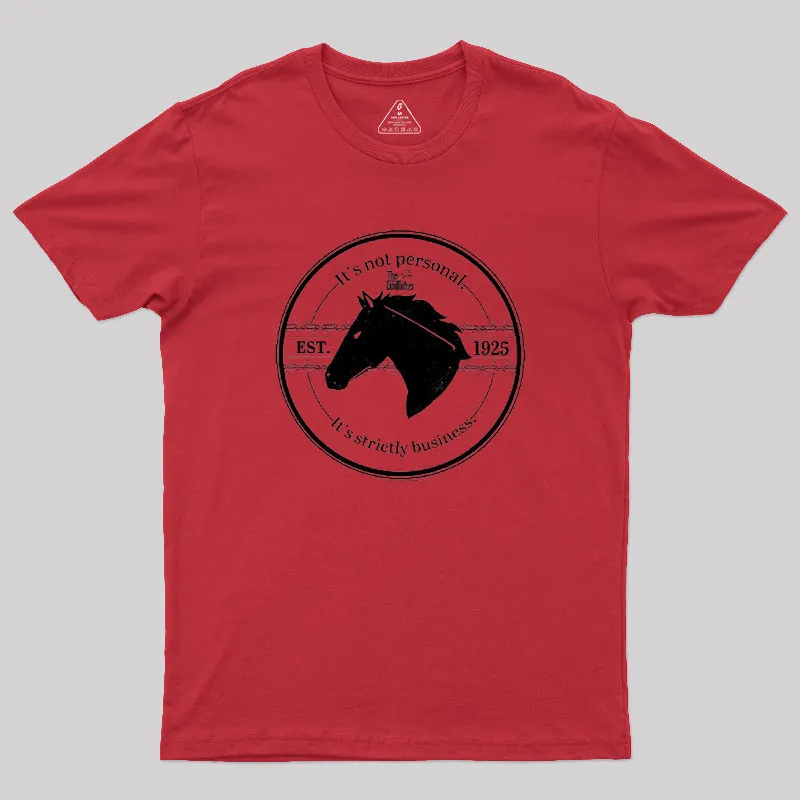 Alternative view of It's Strictly Business Geek T-Shirt