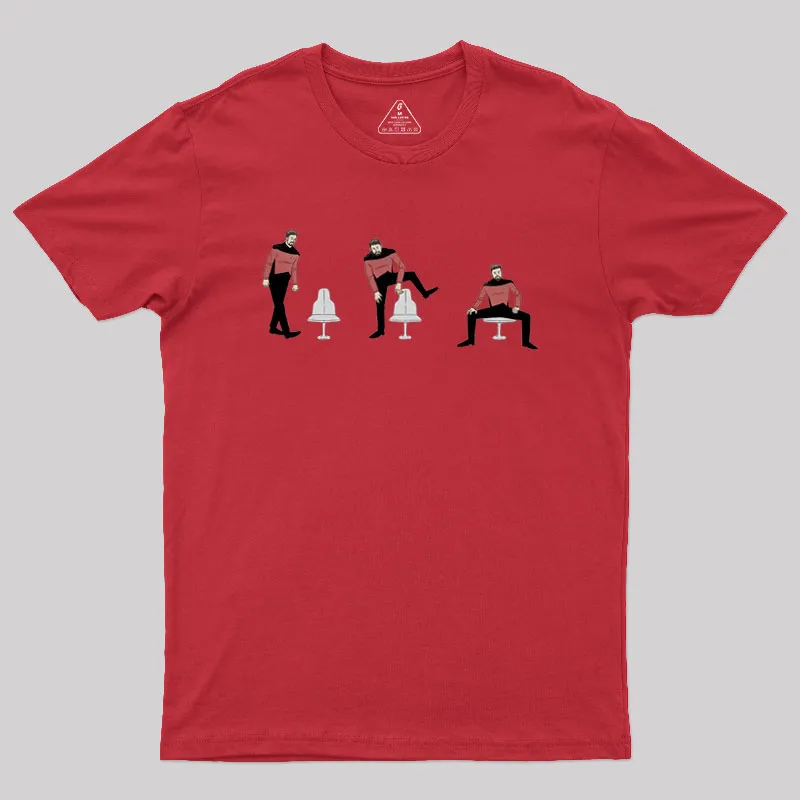 Riker Sitting Lightweight Geek T-Shirt - Image 4