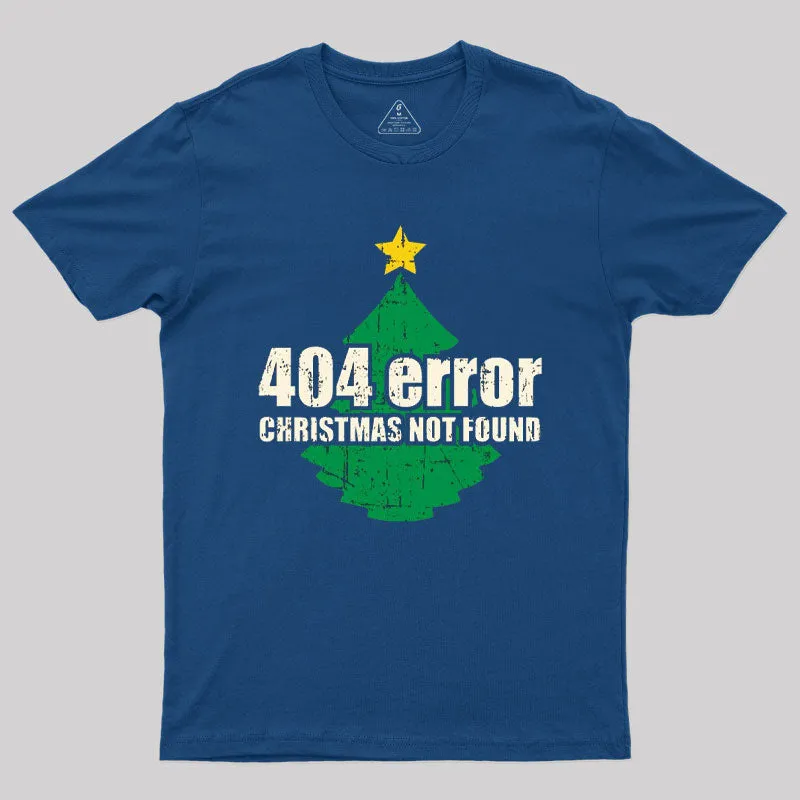 404 Error Christmas Not Found T-Shirt - Image 3