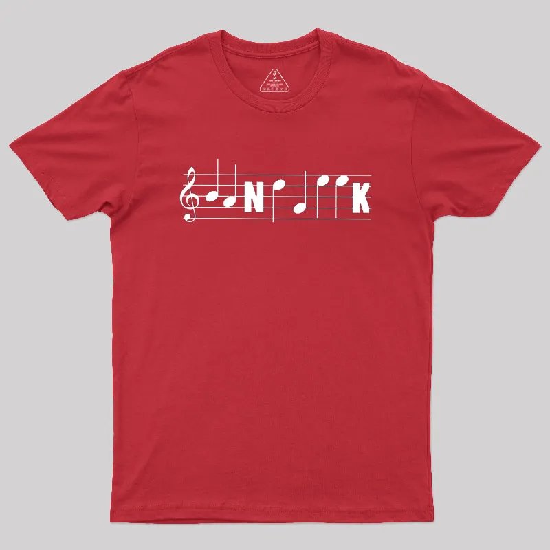 Funny Band Geek Marching Band Music Notes Staff Clef Tee Classic Geek T-Shirt - Image 4