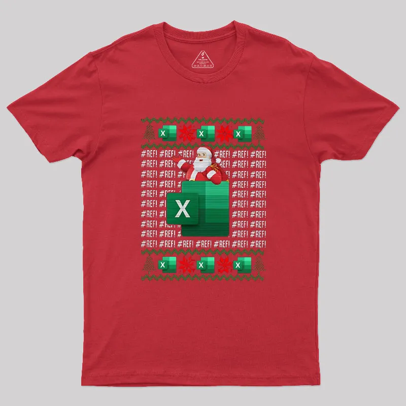 Excel REF Error Spreadsheet Geek T-Shirt - Image 4