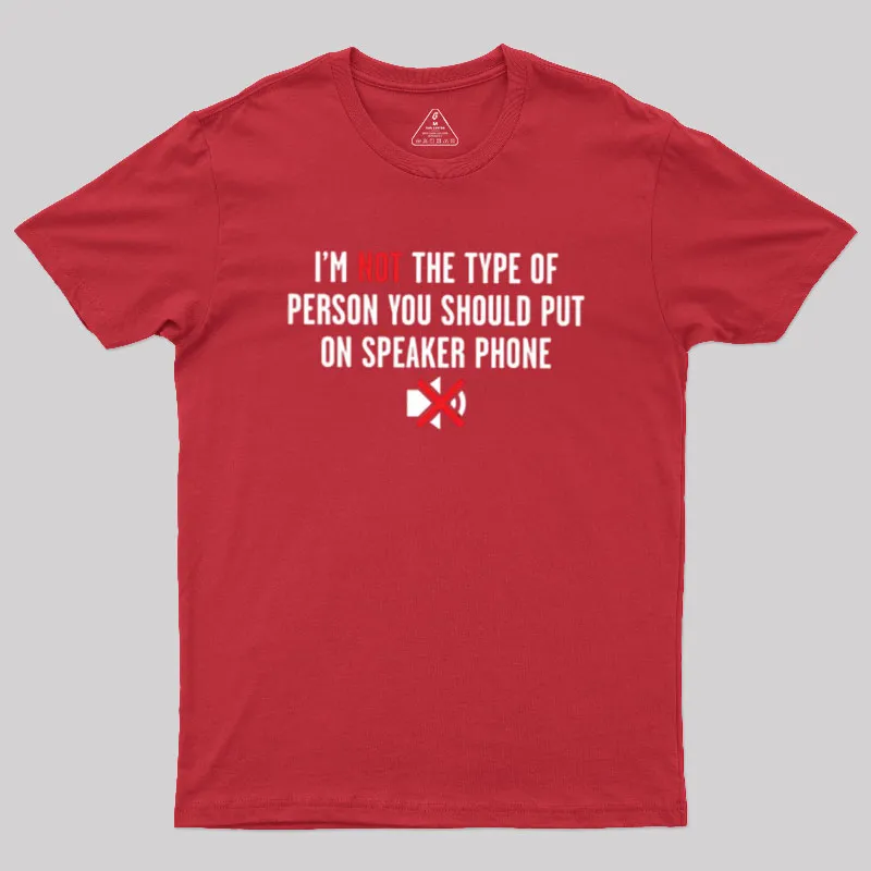 I'm Not The Type Geek T-Shirt - Image 4