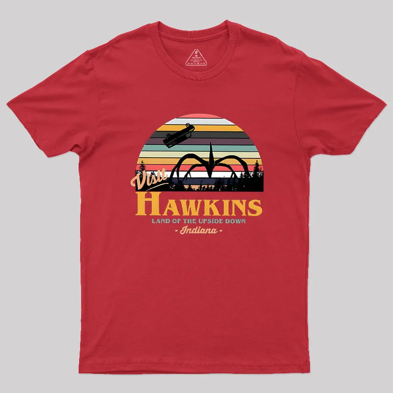 Visit Hawkins Geek T-Shirt - Image 4