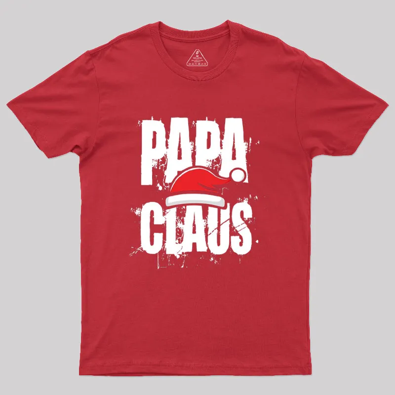 Santa Hat Papa Claus Geek T-Shirt - Image 4