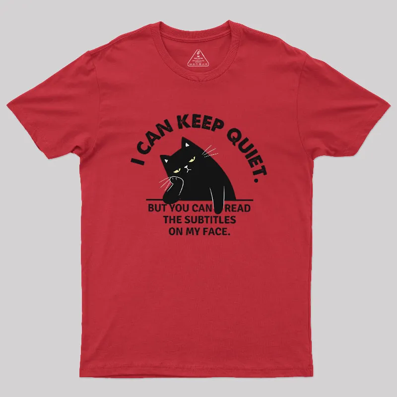 Subtitles on My Face Geek T-Shirt - Image 3
