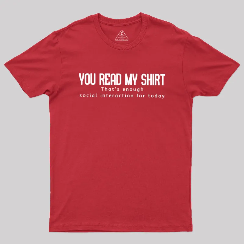 Social Interaction Geek T-Shirt - Image 5