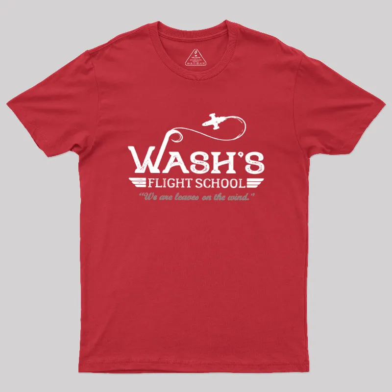 Wash's Flight School Geek T-Shirt - Image 5