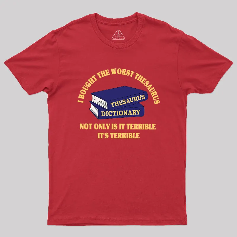 The Worst Thesaurus Geek T-Shirt - Image 4