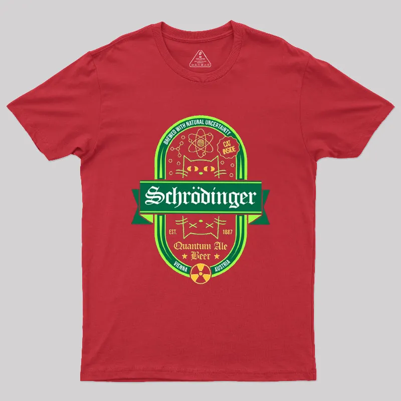 Schrodinger Quantum Ale Beer Geek T-Shirt - Image 4