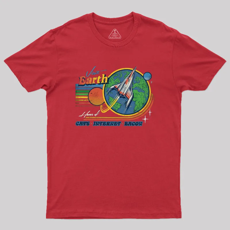 Visit Earth Geek T-Shirt - Image 4