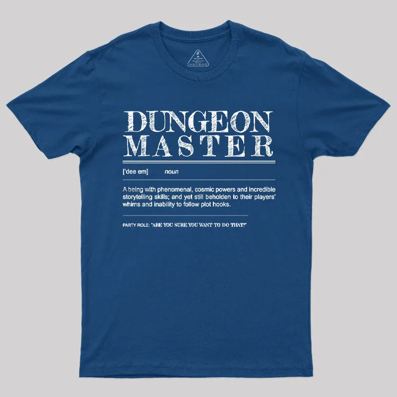 Dungeon Master Definition T-Shirt - Image 2