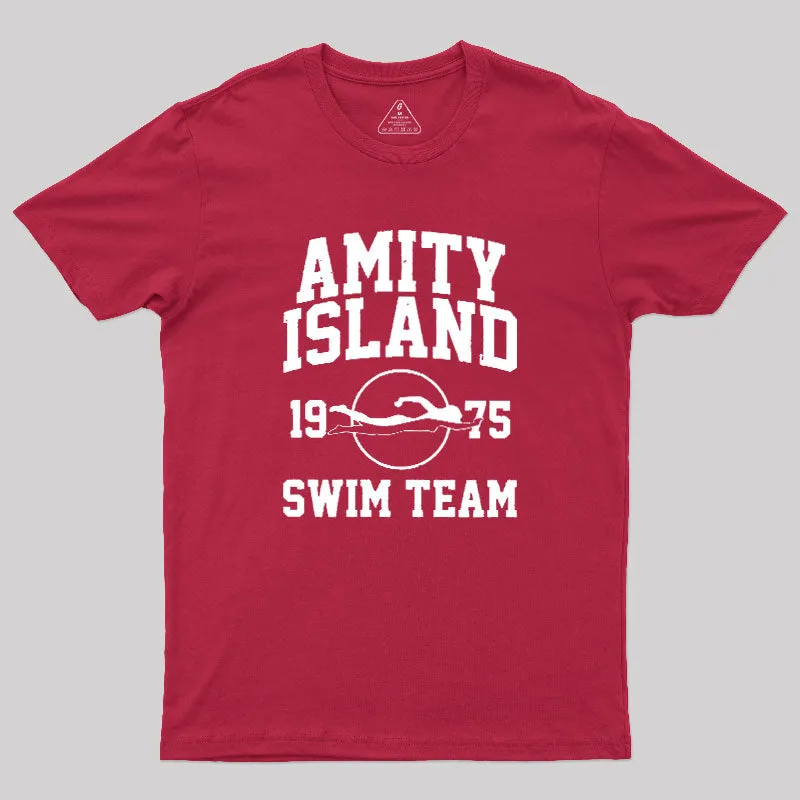 Amity Island Swim Team Geek T-Shirt - Image 5