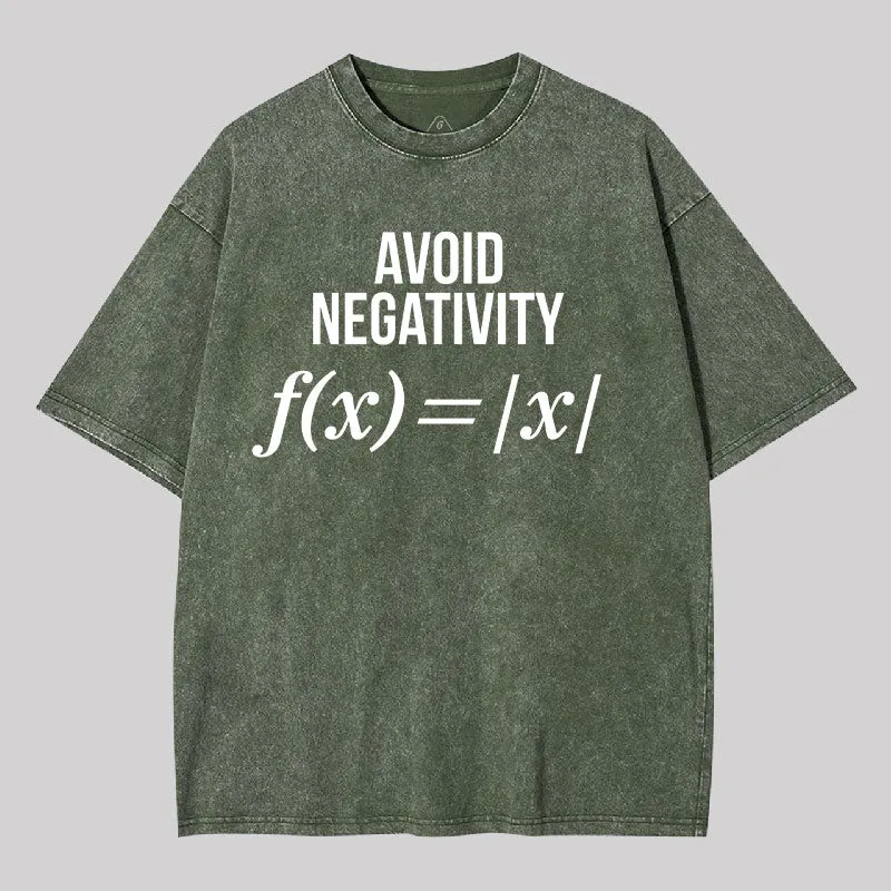 Avoid Negativity Washed T-shirt - Image 4