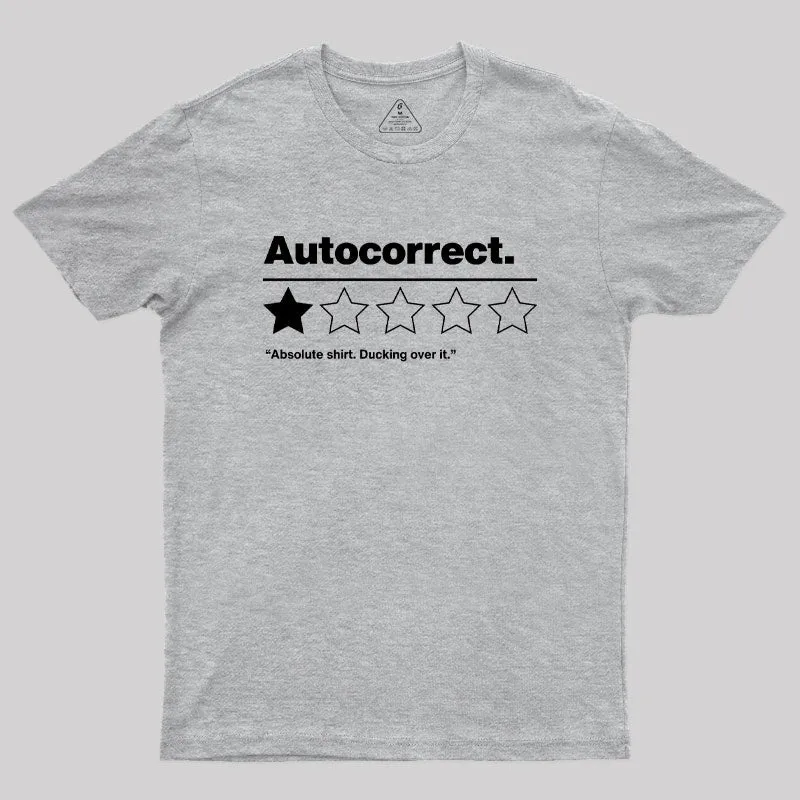 Autocorrect Ducking Over It Geek T-Shirt - Image 4