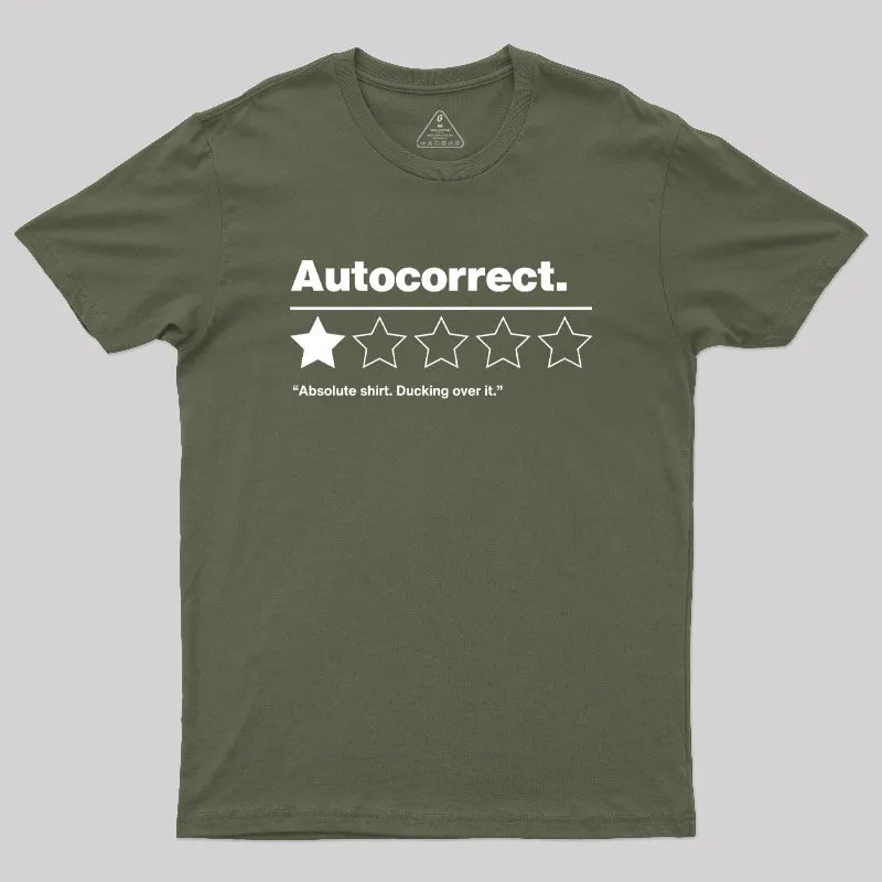 Autocorrect Ducking Over It Geek T-Shirt - Image 3
