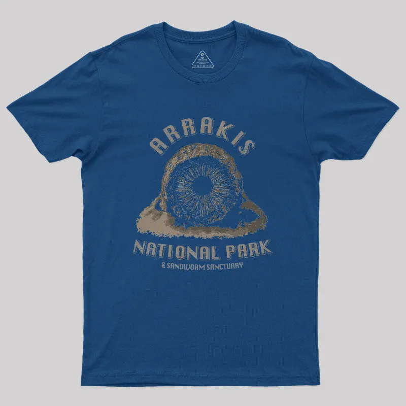 Alternative view of Desert Planet National Park Geek T-Shirt