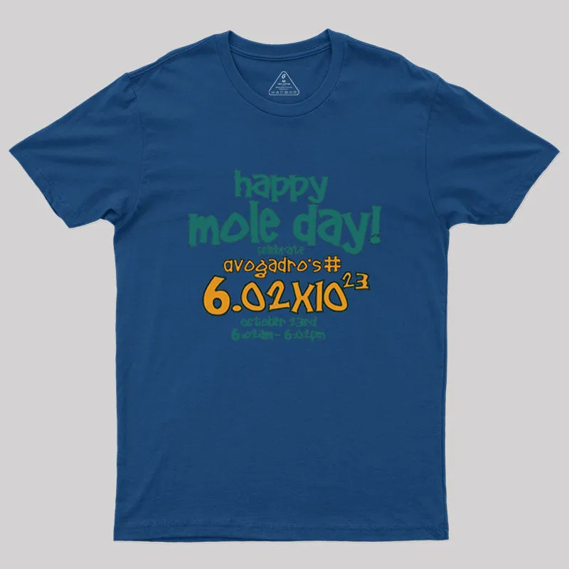Happy Mole Day Geek T-Shirt - Image 3