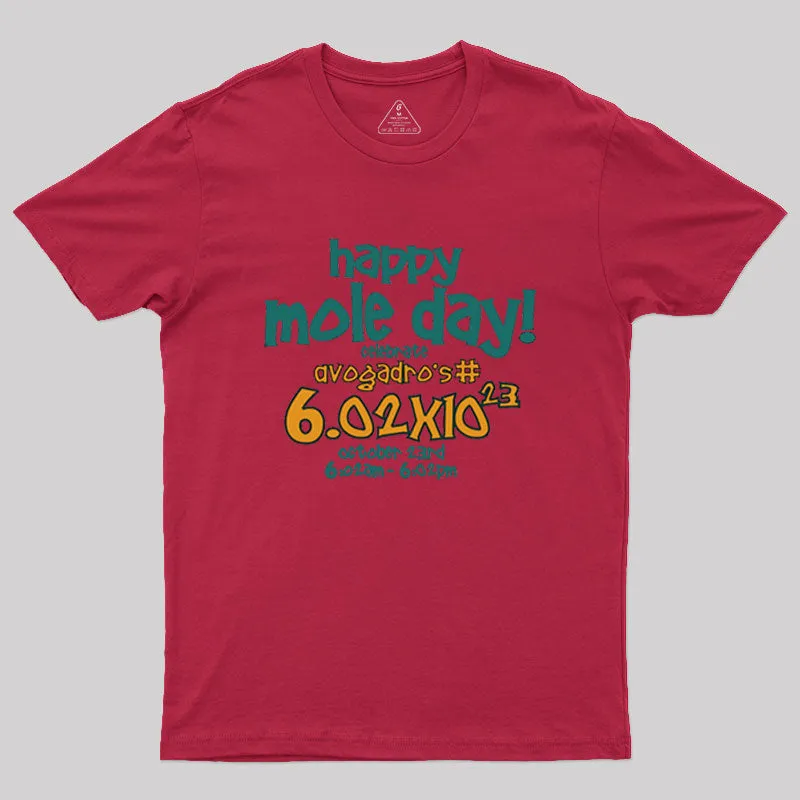 Happy Mole Day Geek T-Shirt - Image 4
