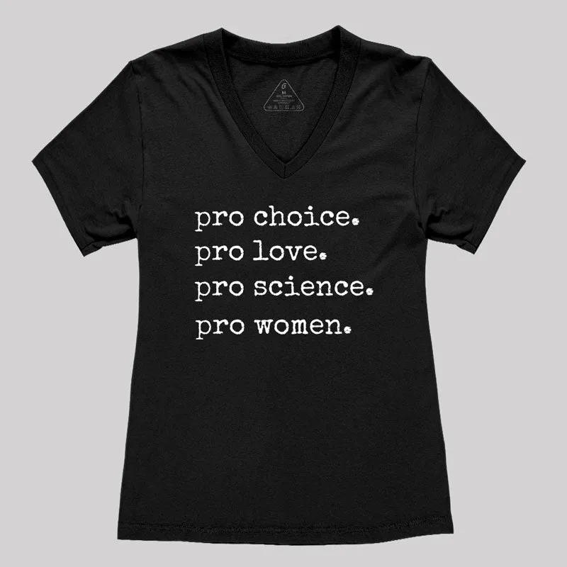 Pro Choice Women's V-Neck T-shirt