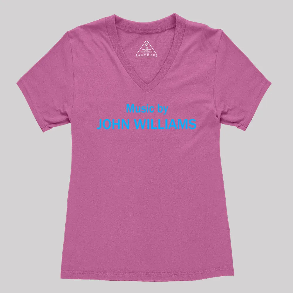 Music by John Williams Women's V-Neck T-shirt - Image 4
