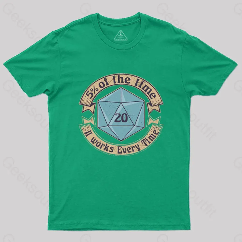 5 Percenter D20 v2 Blue T-Shirt - Image 5