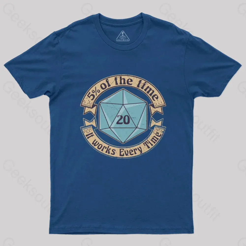 5 Percenter D20 v2 Blue T-Shirt - Image 3