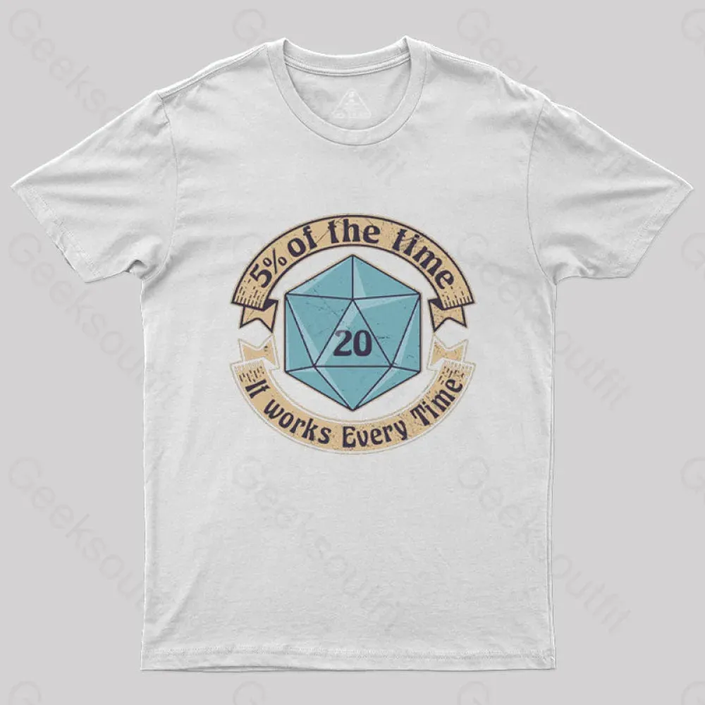 5 Percenter D20 v2 Blue T-Shirt - Image 8