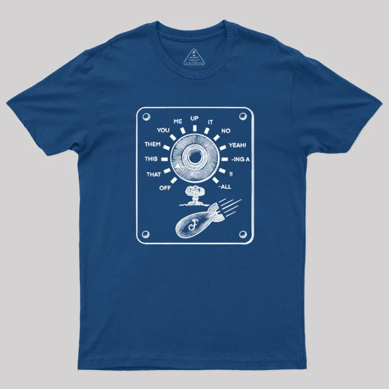 Alternative view of F-Bomb Selector Royal Remix T-Shirt