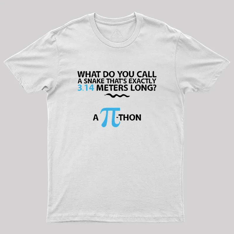 Humor Snake Reptile 3.14 Pi Geek T-Shirt - Image 10