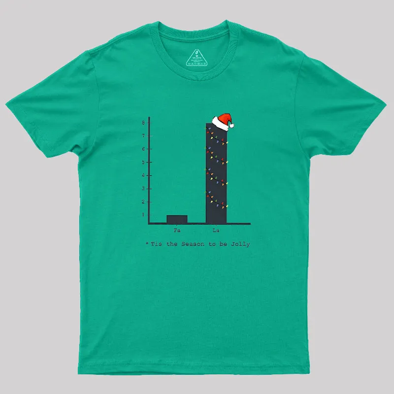 Christmas Carol Math Bar Graph Baseball ¾ Geek T-Shirt - Image 7