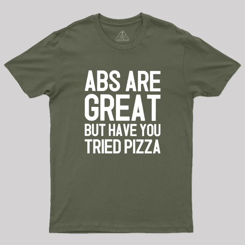 Abs vs Pizza Geek T-Shirt