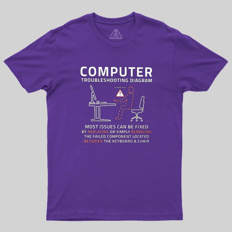 Between the Keyboard Chair Geek T-Shirt - Image 6