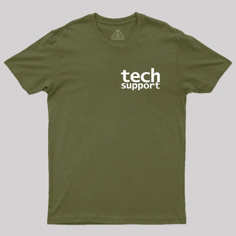 Tech Support Minimal Geek T-Shirt - Image 3