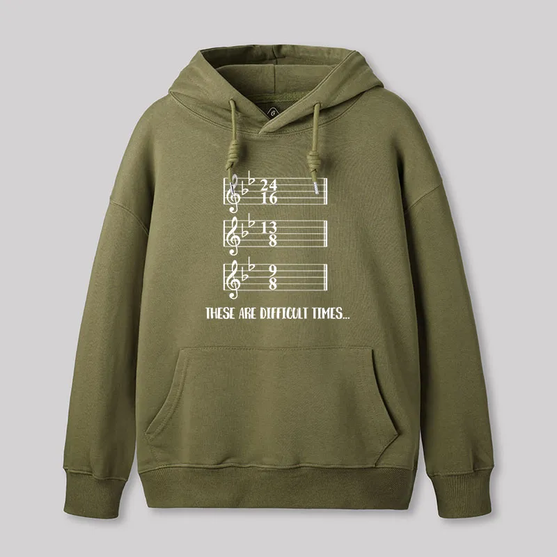 These Are Difficult Times Humour Geek Hoodie - Image 3