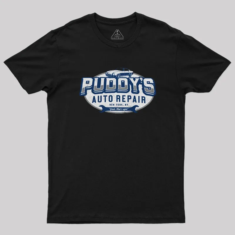 Puddy's Auto Repair Seinfeld Geek T-Shirt