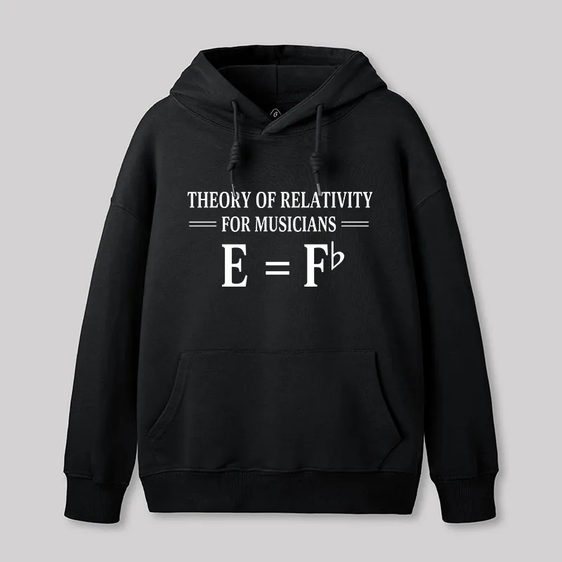 Alternative view of Theory Of Relativity For Musicians Geek Hoodie