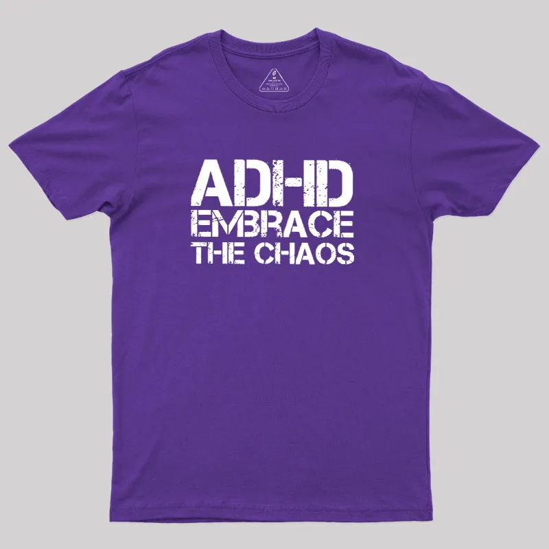 Adhd Funny Quotes Geek T-Shirt - Image 8