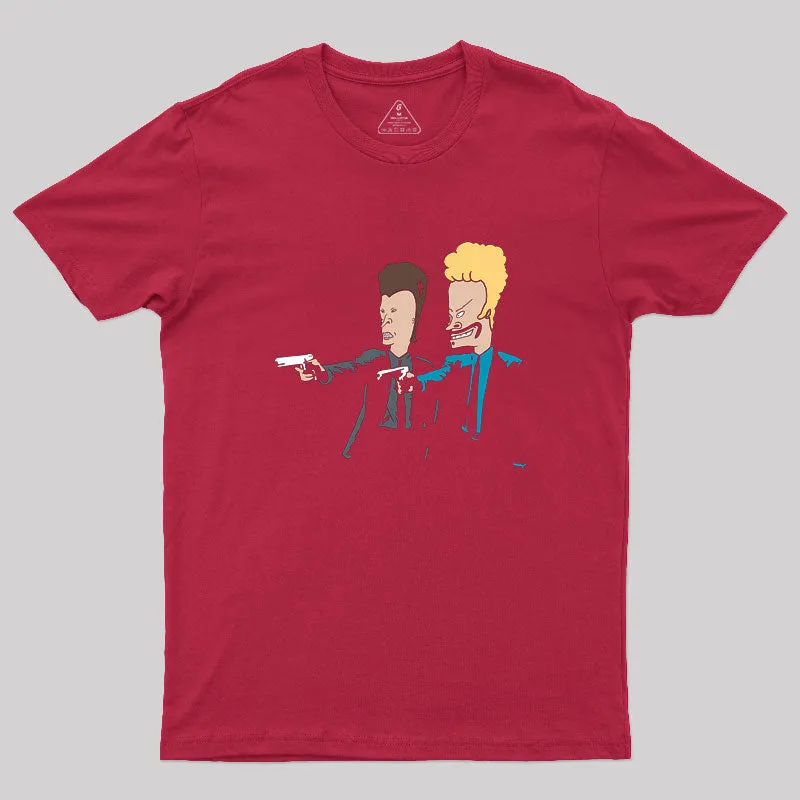 Butthead Fiction Beavis Geek T-Shirt - Image 4