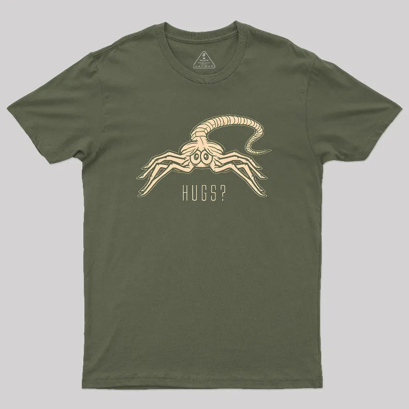Facehugger Hugs? T-Shirt - Image 3