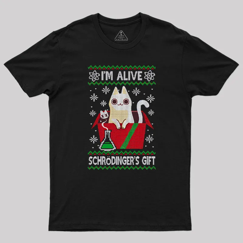 Schr?dinger's Gift Geek T-Shirt - Image 2