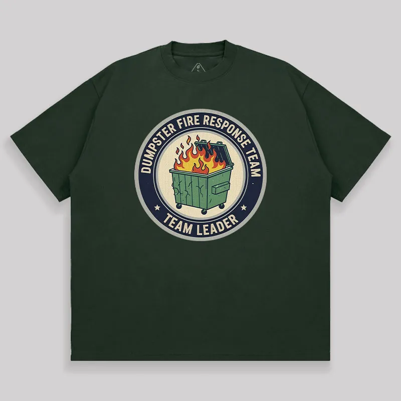 Dumpster Fire Response Team Unisex Oversized T-shirt - Image 4