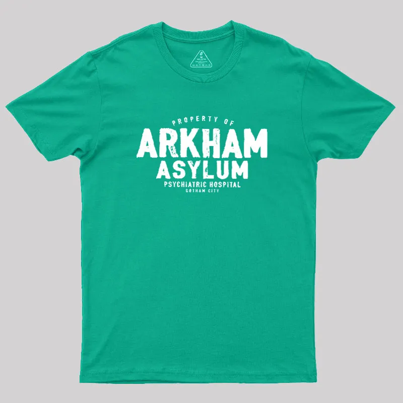 Arkham Asylum Geek T-Shirt - Image 10