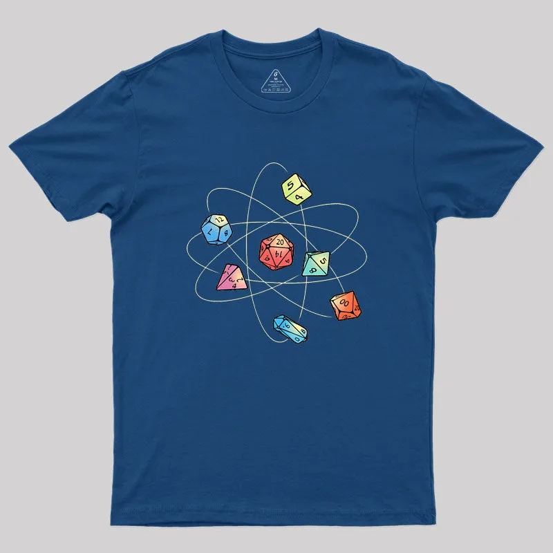 Dice Atom Geek T-Shirt - Image 3