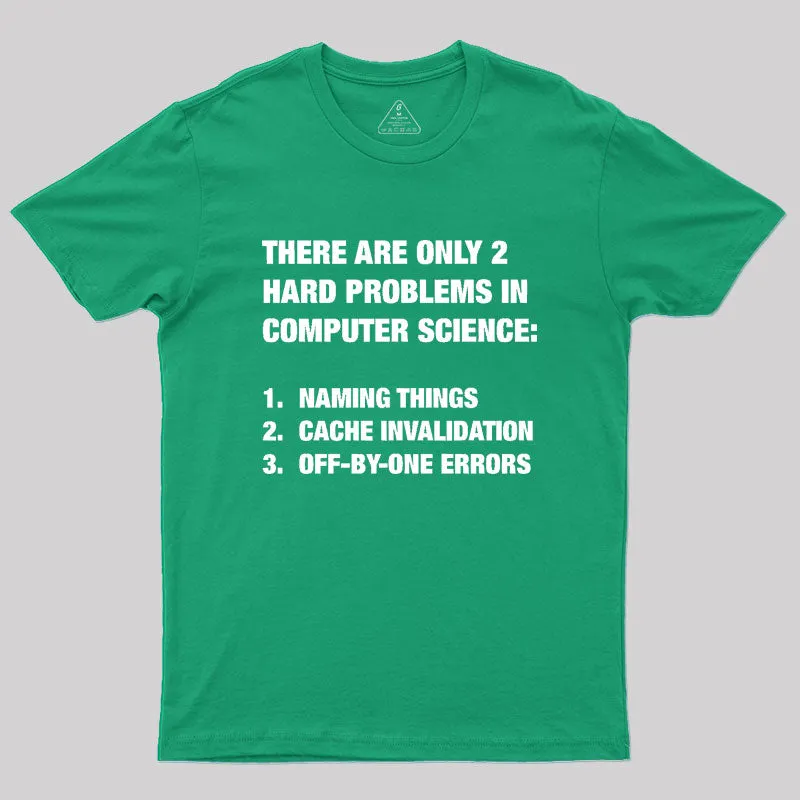 Only 2 Hard Problems In Computer Science Geek T-Shirt - Image 9