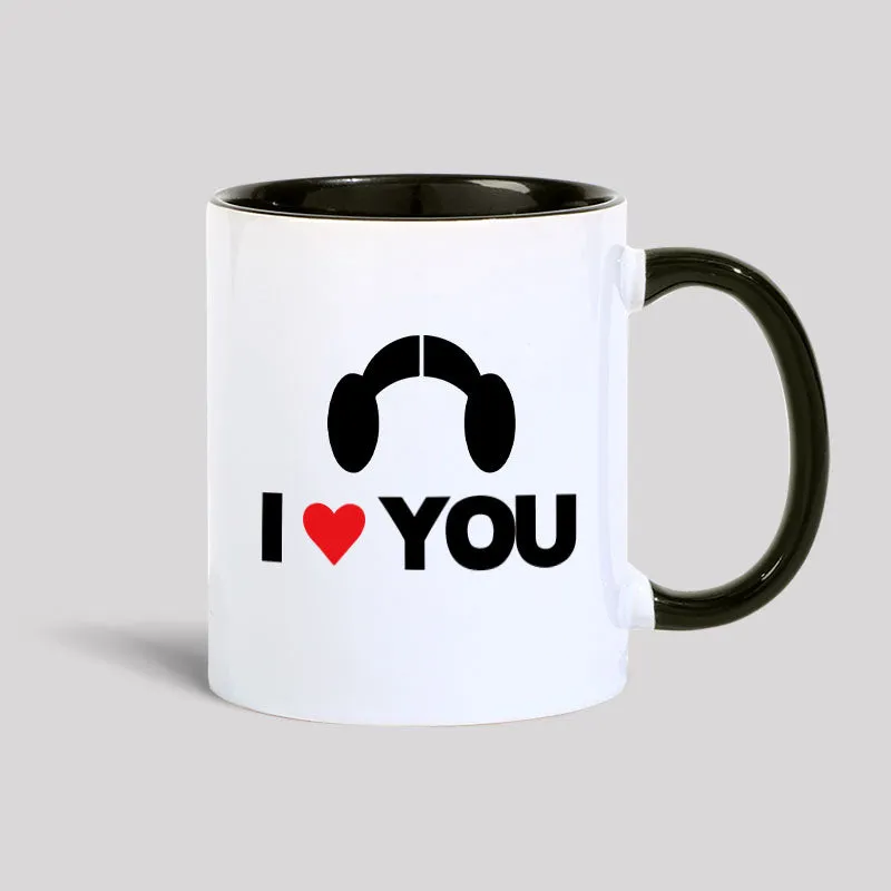 I Love You Scifi Movie Geek Couple Mugs