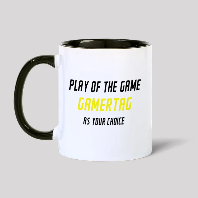 Play of the Game Gamertagas Your Choice Geek Mug - Image 4