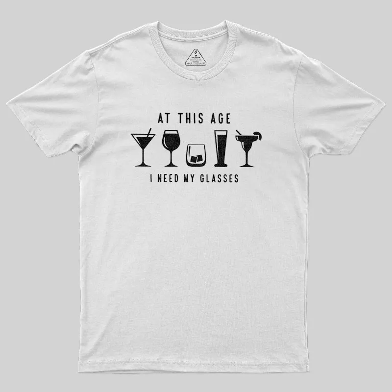 I Need My Glasses Geek T-Shirt - Image 11